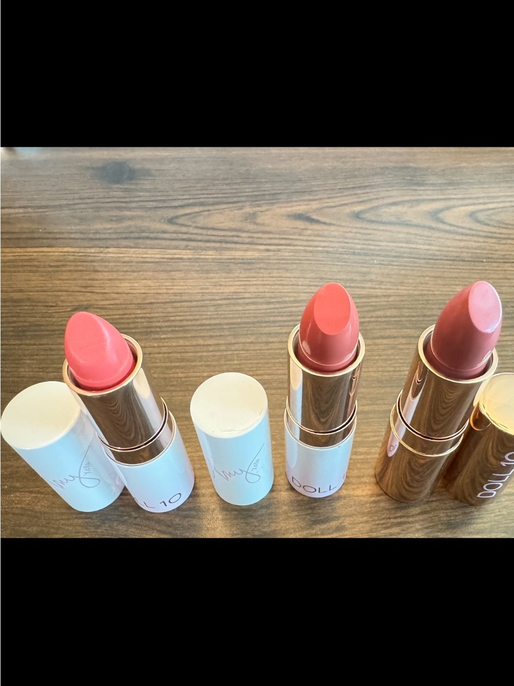 Three Doll 10 Lipsticks- Creamy Pink Shades